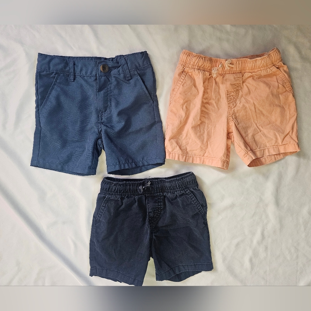 Set Of 3 Pairs Of Toddler Shorts- Blue And Orange- Cat & Jack- 2T